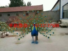 孔雀雕塑，不锈钢动物雕塑制作厂家图3