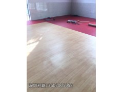 广东深圳篮球场木纹卷材运动地板加厚型PVC运动地胶图2