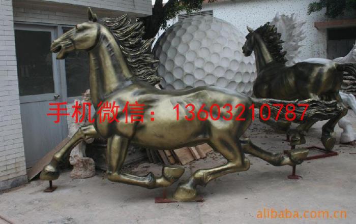 奔跑马雕塑 骏马奔腾雕塑