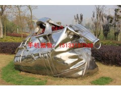 不锈钢景观雕塑,挎包雕塑制作,城市现代景观雕塑图2
