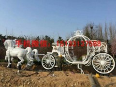 不锈钢马车雕塑，公园不锈钢雕塑制作厂家图3