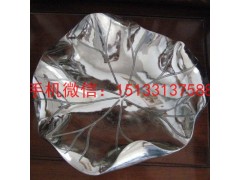 不锈钢荷叶雕塑，不锈钢植物叶子雕塑制作厂家图3