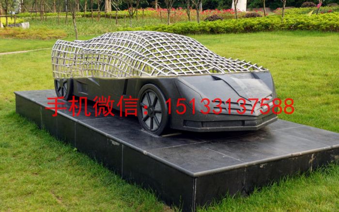 不锈钢汽车雕塑，公园镂空汽车雕塑款式