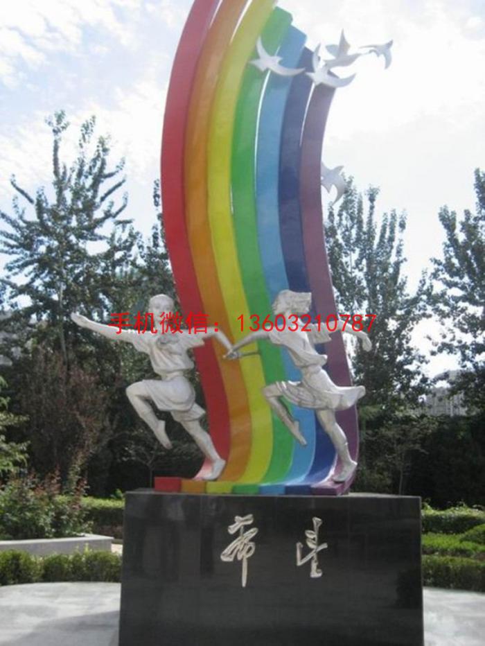 不锈钢校园雕塑 不锈钢人物雕塑