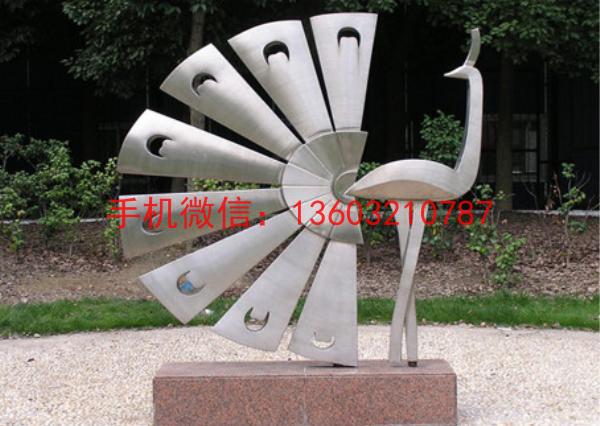 不锈钢孔雀雕塑