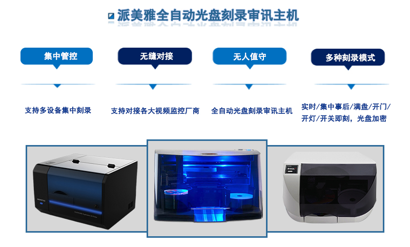 派美雅全自动光盘刻录审讯主机