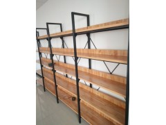 单双面钢木货架母婴店玩具货架办公文具展柜柜台图2