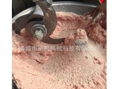 大型不锈钢斩拌机香肠腊肠变频调速斩拌机带提升料斗图3