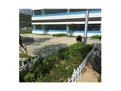 深圳鸿粤PVC草坪围栏PVC马路隔离栏市政园林绿化隔离栏图2