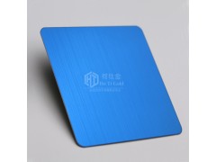 不锈钢彩色板拉丝蓝宝石不锈钢防指纹厂家生产加工304图2