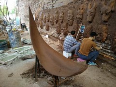 重庆玻璃钢抽象雕塑图3