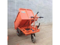 建筑工地电动小型手推车翻斗车小型三轮拉沙拉水泥灰斗车载重王图2