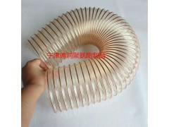 PU聚氨酯管除尘钢丝木工吸尘软管透明伸缩雕刻机工业风管图2