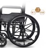 如康加厚钢管轮椅折叠手推车残疾人代步车PP一体轮出口型