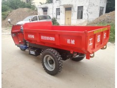 奥斯顿厂家直销柴油三轮车建筑工地液压自卸后翻斗三马子图2