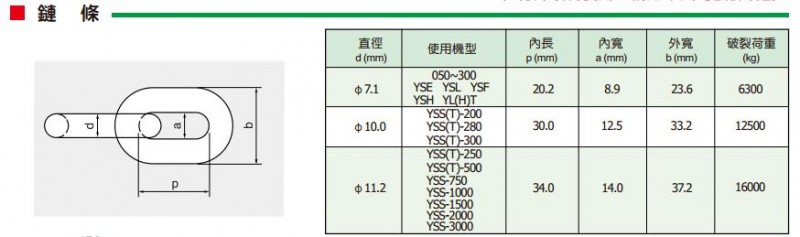 黑熊电动葫芦链条