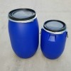 125升塑料桶大口125L塑料桶125公斤蓝色塑胶桶供应