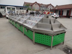 鑫辰超市蔬菜架|不锈钢叶菜展示架图2