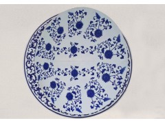 景德镇手绘陶瓷客厅瓷板画礼品瓷板定制LOGO贴花玄关工艺壁画图2