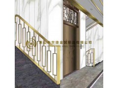 酒店不锈钢屏风，铝雕隔断大堂金属装饰背景不锈钢板材加工图2