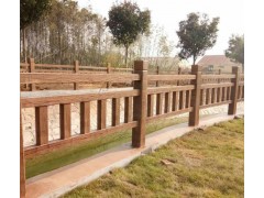 泰安水浒建材水泥仿木栏杆水泥仿木花箱仿木栏杆护栏图2