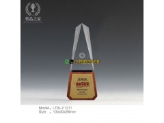 公司十周年员工奖杯，公司最佳敬业奖杯，服务之星水晶奖杯图2