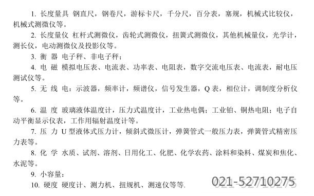 1量规器具类别 有电话