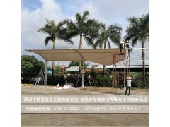 深圳膜结构停车棚工程张拉膜雨棚设计施工单位图3