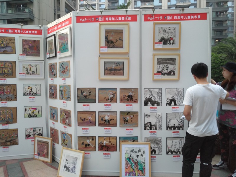 儿童作品展板架29