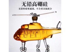 河间华企手工吹制异形飞机造型玻璃工艺酒瓶创意欧式醒酒器图2