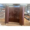 供应耐候钢板Q345NH激光切割镂空定做园林景观红锈板