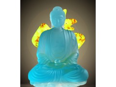 琉璃佛像琉璃工艺品玻璃工厂琉璃摆件玻璃摆件厂家图2