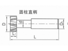 硬质合金T型槽铣刀圆柱直柄莫氏圆锥图2