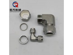 不锈钢304/316L/2205材质双卡套弯头，L型弯通终端图3