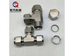 304/316/2205材质卡套三通,卡套等径三通快速接头图2