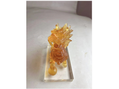 古法琉璃麒麟摆件厂家图2