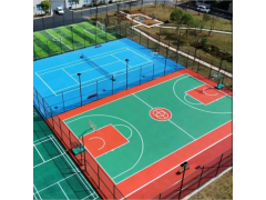 中山硅PU球场地坪-硅PU球场材料-硅PU球场施工图2