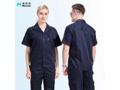 豪尔泰纯棉夏季工作服套装男薄款短袖电力电工全棉劳保服电焊防烫图4