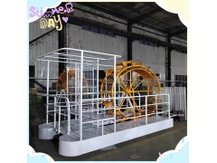 新款游乐设备脚踏船网红水上脚踏船公园无动力脚踏船图3