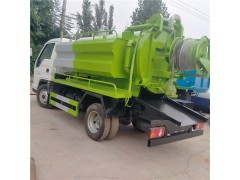 订购福田小型清洗吸污车2+1高压清洗+吸污到山东劲力环卫图2