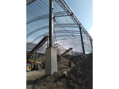 料仓弧形罩蓬公司，管桁架市场弧形棚安装，拱顶棚安装施工公司图5