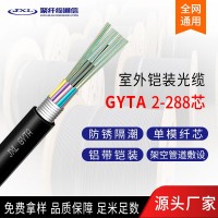 聚纤缆室外单模铠装光缆 GYTA光缆抗压防鼠咬2-288芯