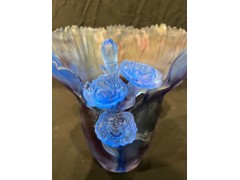 古法琉璃花瓶摆件 琉璃家具摆件图2
