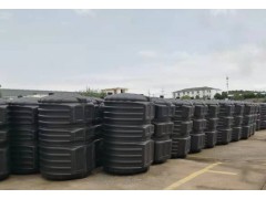 湖北龙康专业生产PE吹塑一体式三格化粪池黑色图2