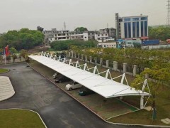 厂家定制膜结构汽车 停车棚 球场雨棚 学校看台张拉膜 景观棚图3