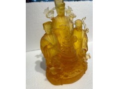 深圳晶宝琉璃福禄寿琉璃摆件琉璃工艺品琉璃饰品工厂图2