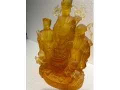 琉璃福禄寿三星，琉璃工艺品，琉璃摆件图2