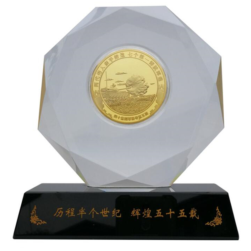 纯金纪念章摆件
