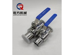 卫生级快装球阀 双相钢2205二片式快装球阀 内丝球阀图2