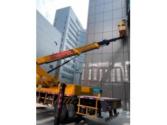 诚信吉顺前海12吨吊车出租带料斗37米高空车出租幕墙施工图4